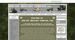 Desktop Screenshot of diecastmilitaryvehicles.com